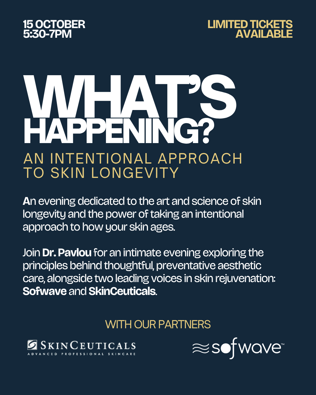 An Evening of Skin Longevity