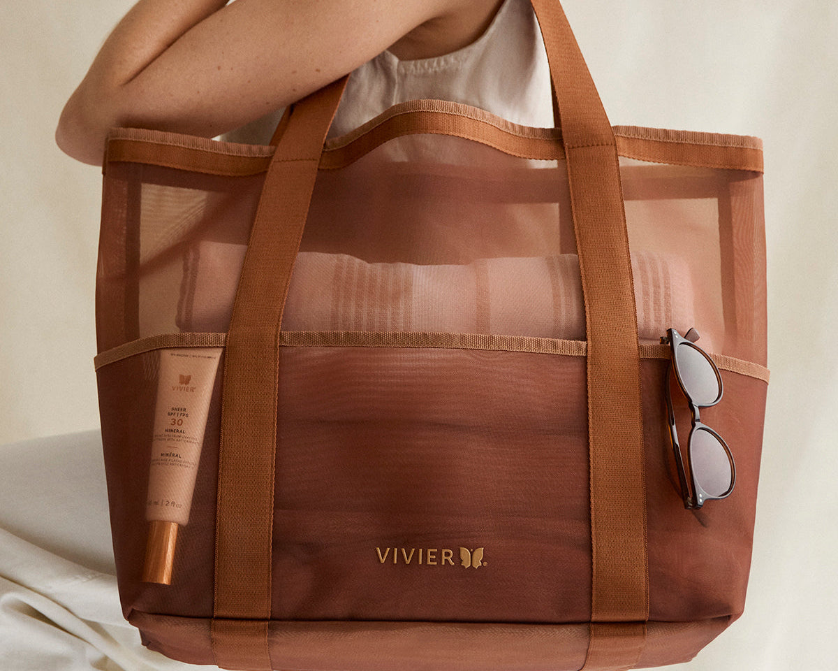 Vivier Luxury Beach Tote Bag